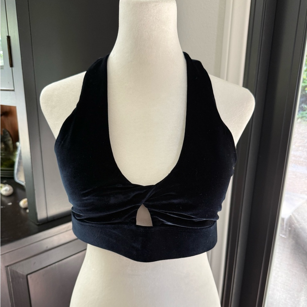 Fabletics Dark Blue Velvet Bra